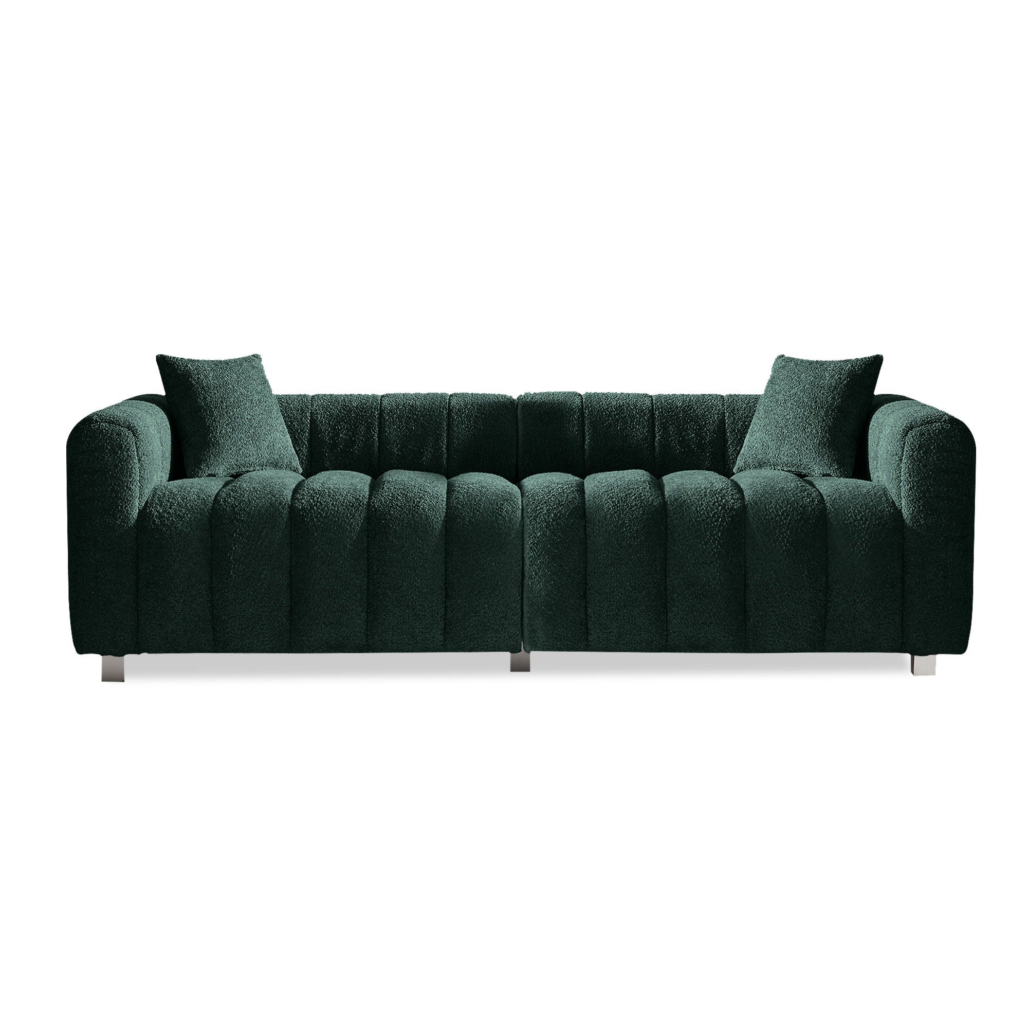 Modern 3 Seater Sofa With 2 Pillows