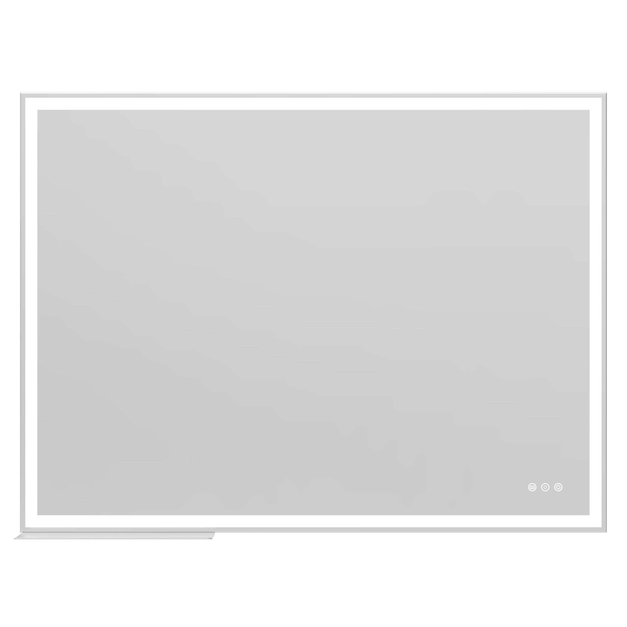 LED Bathroom Vanity Mirror Wall Mounted Adjustable White / Warm / Natural Lights Anti-Fog Touch Switch With Memory Modern Smart Large Bathroom Mirrors