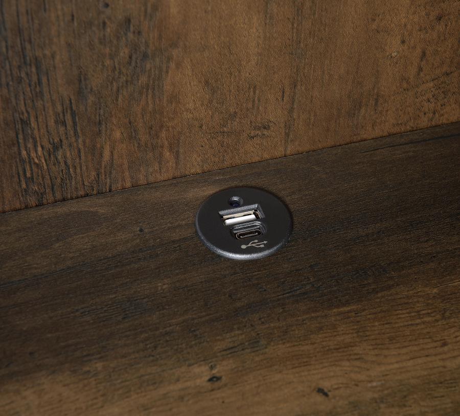 Westpark - 3-Shelf Bookcase USB And Lockable Drawer