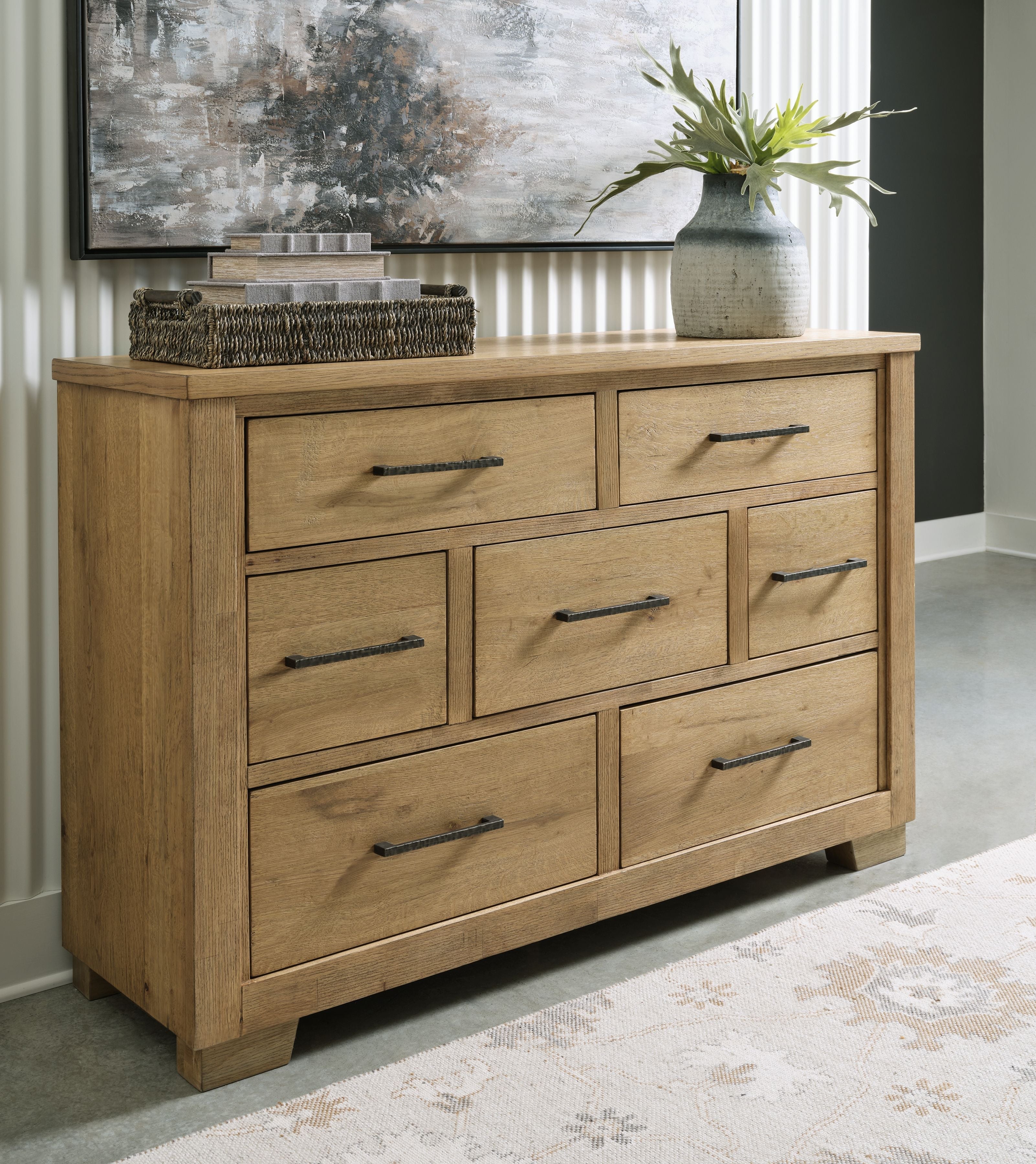 Signature Design by Ashley® Galliden - Light Brown - Dresser | Meri Furniture