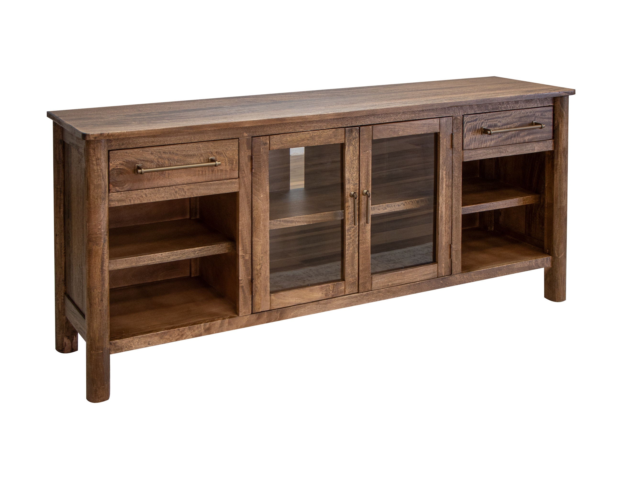 International Furniture Direct Olimpia - TV Stand With 2 Drawers & 2 Doors - Towny Brown | Meri Furniture