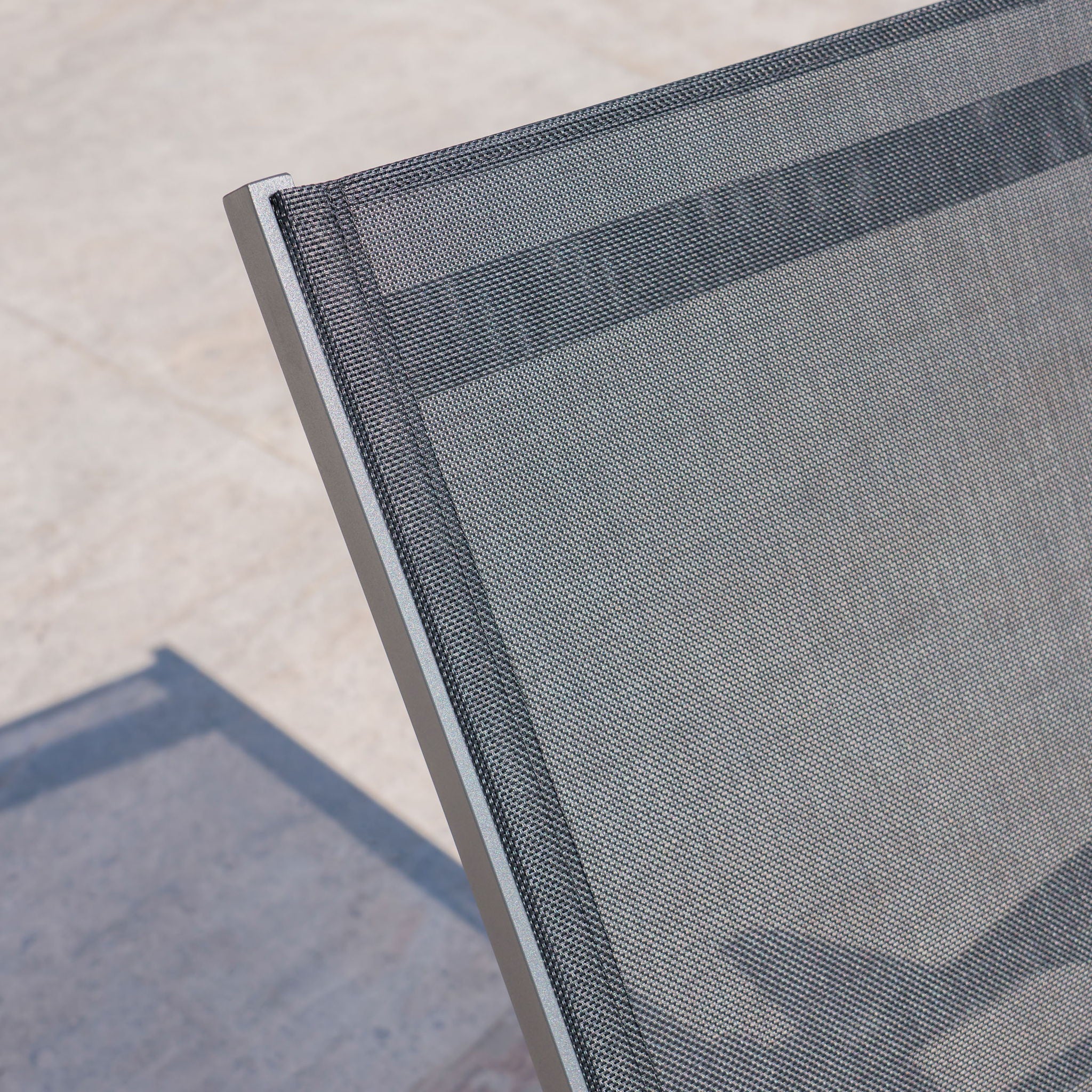 Myers - Modern Chaise Lounge Set With Adjustable Mesh Back