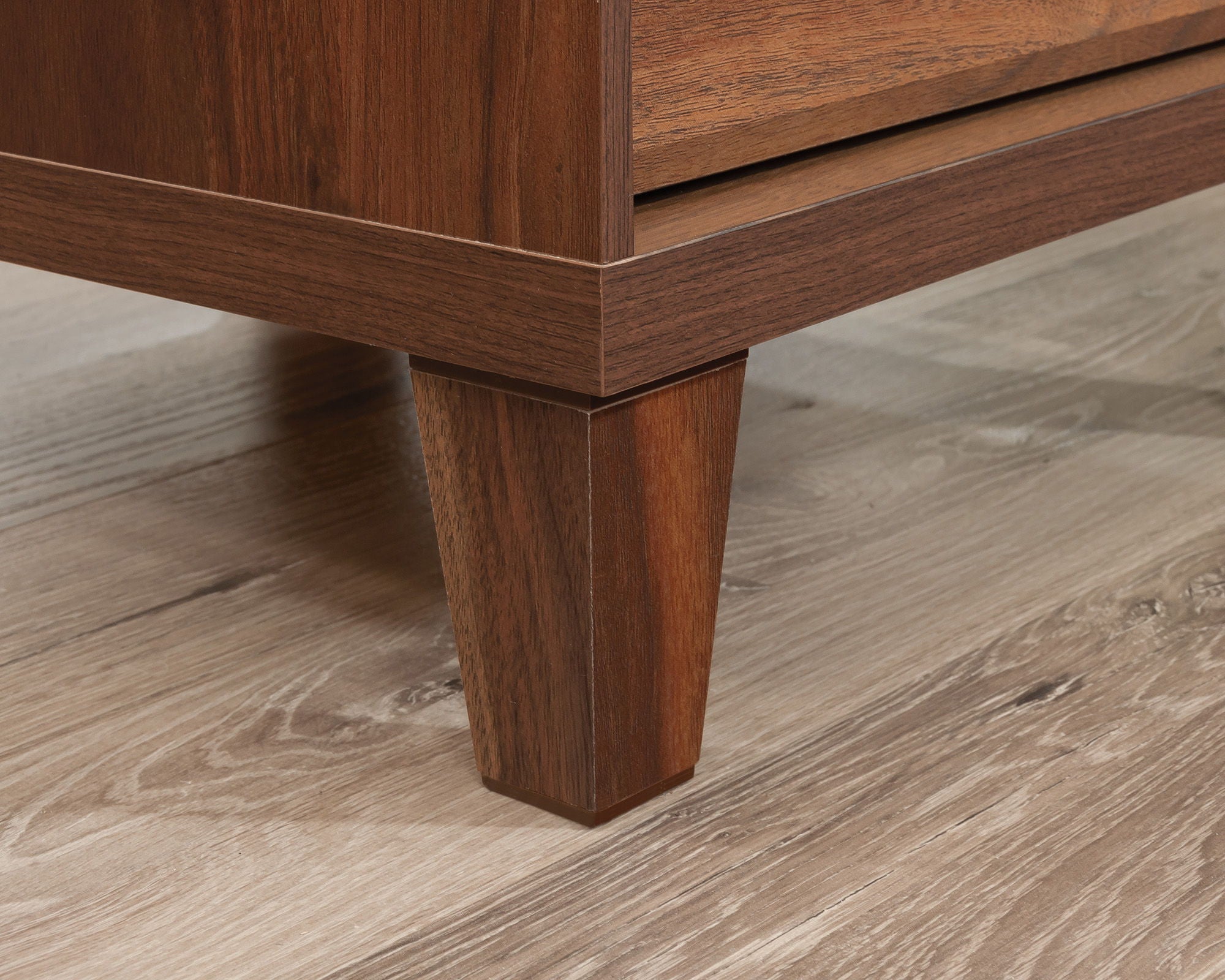 L-Shaped Home Office Desk in Grand Walnut