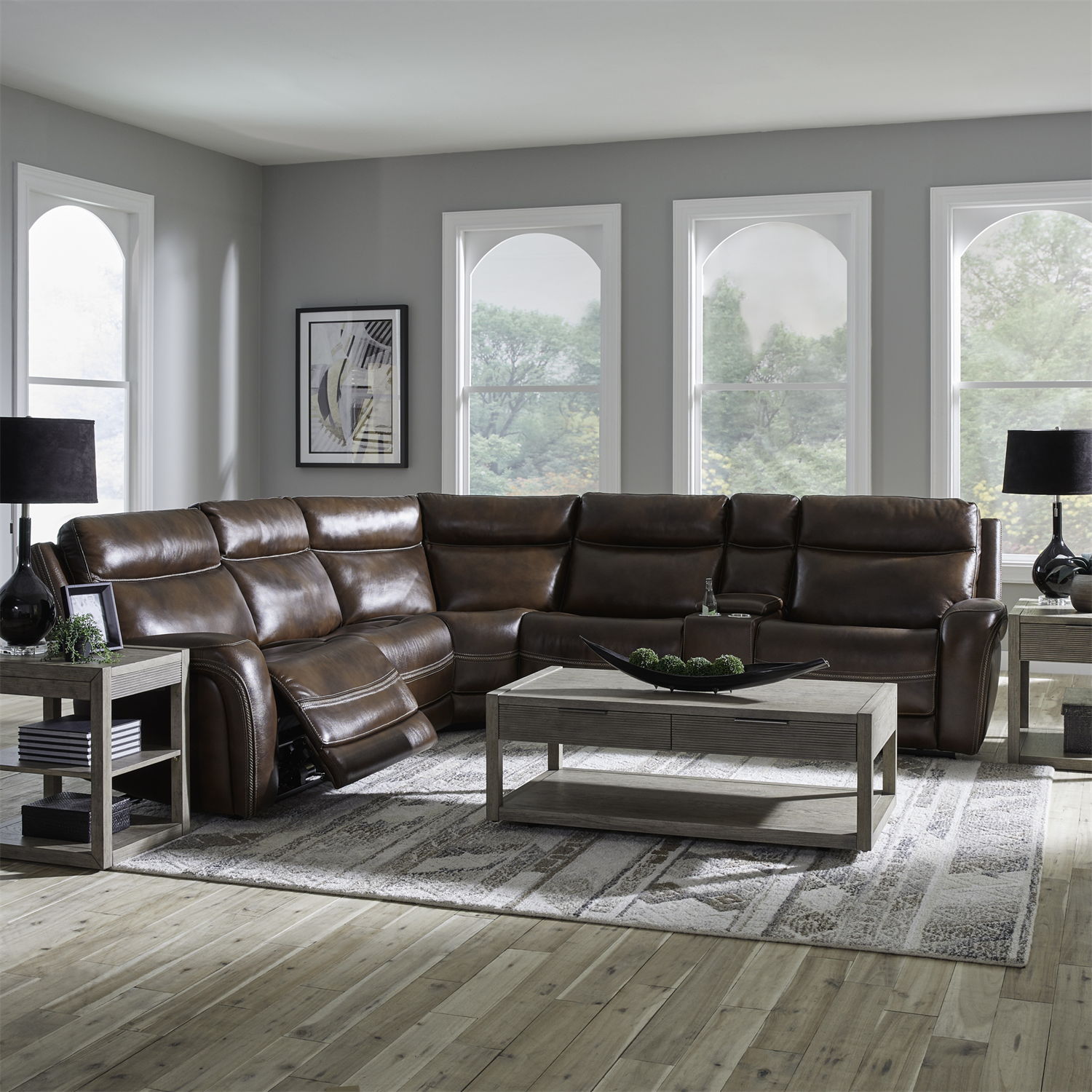 Blair - 6 Piece Sectional - Cognac