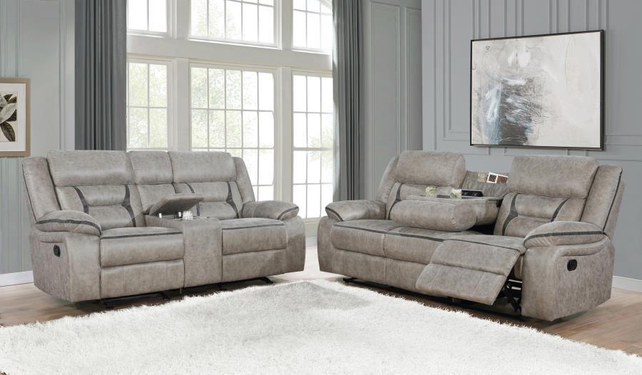 Coaster Fine Furniture Greer - Upholstered Reclining Sofa Set | Meri Furniture