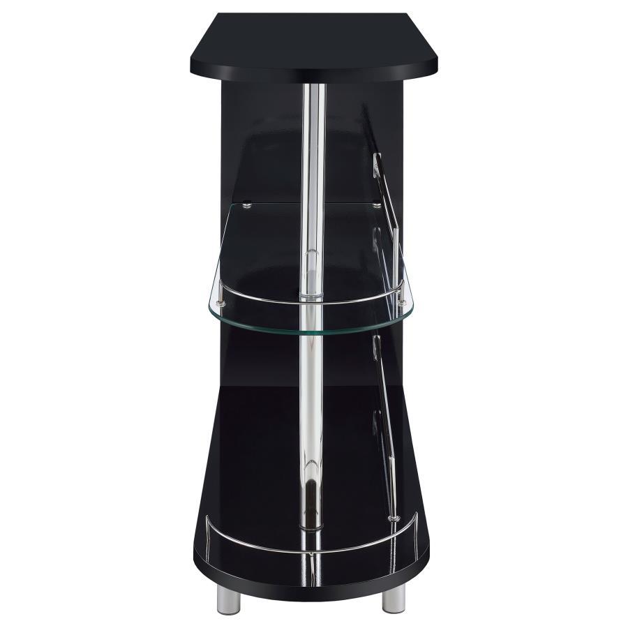 Coaster Fine Furniture Adolfo - Rectangular 2-Tier Home Bar Table | Meri Furniture