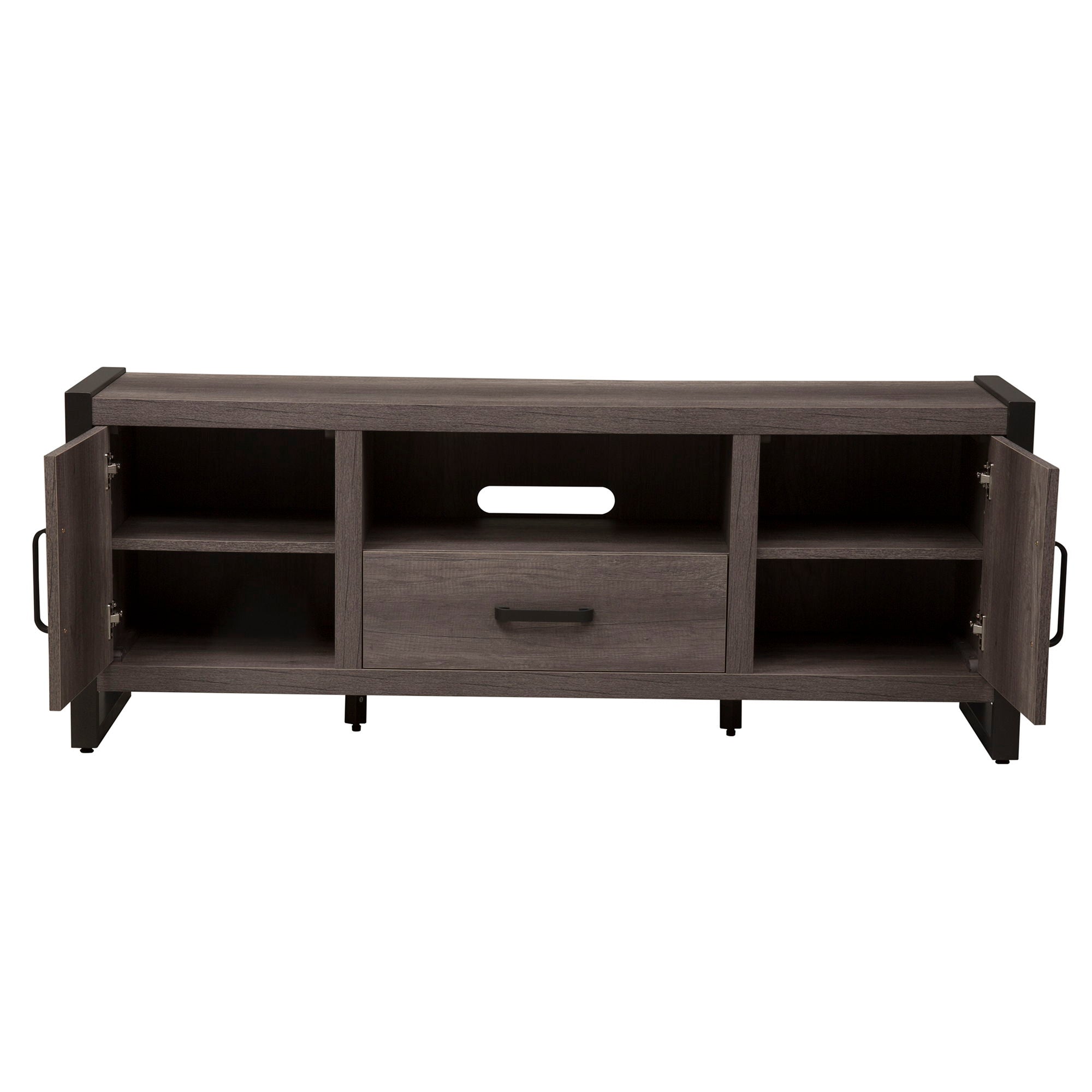 Liberty Furniture Tanners Creek - Entertainment TV Stand - Dark Gray | Meri Furniture