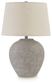 Dreward - Paper Table Lamp - Distressed Gray