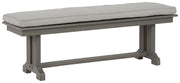 Signature Design by Ashley® Visola - Gray - Bench With Cushion | Meri Furniture