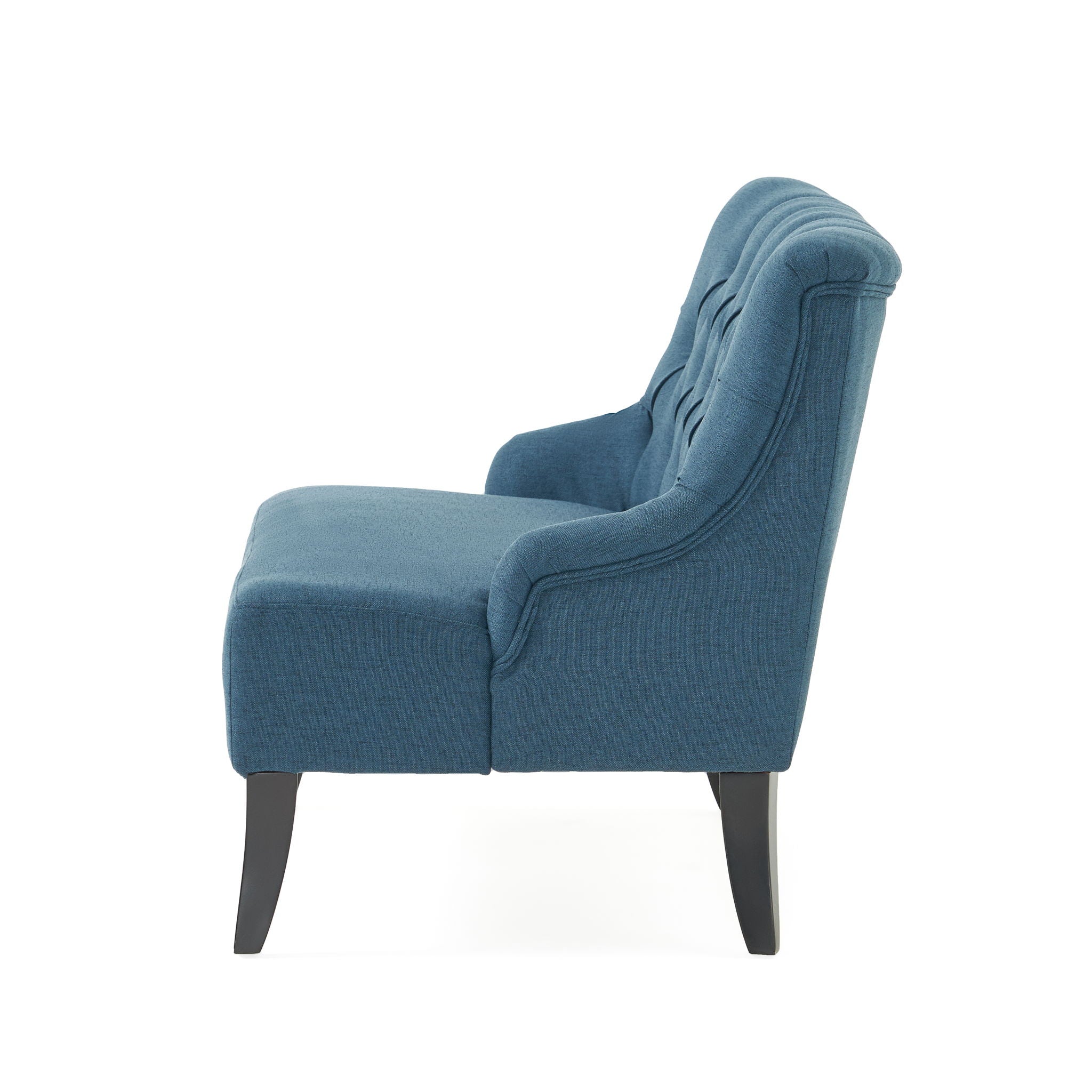 Nicole - French Style Upholstered Loveseat With Tufted Backrest