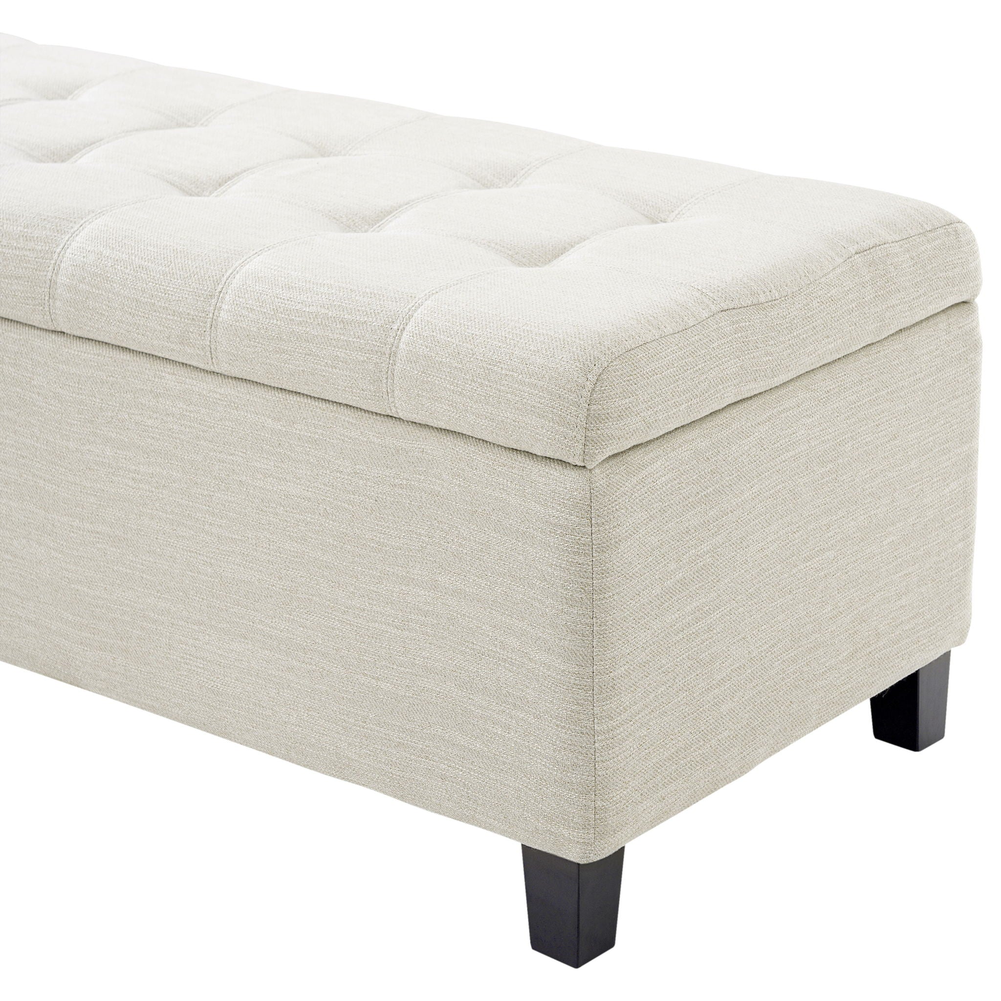 Upholstered Storage Ottoman Bench