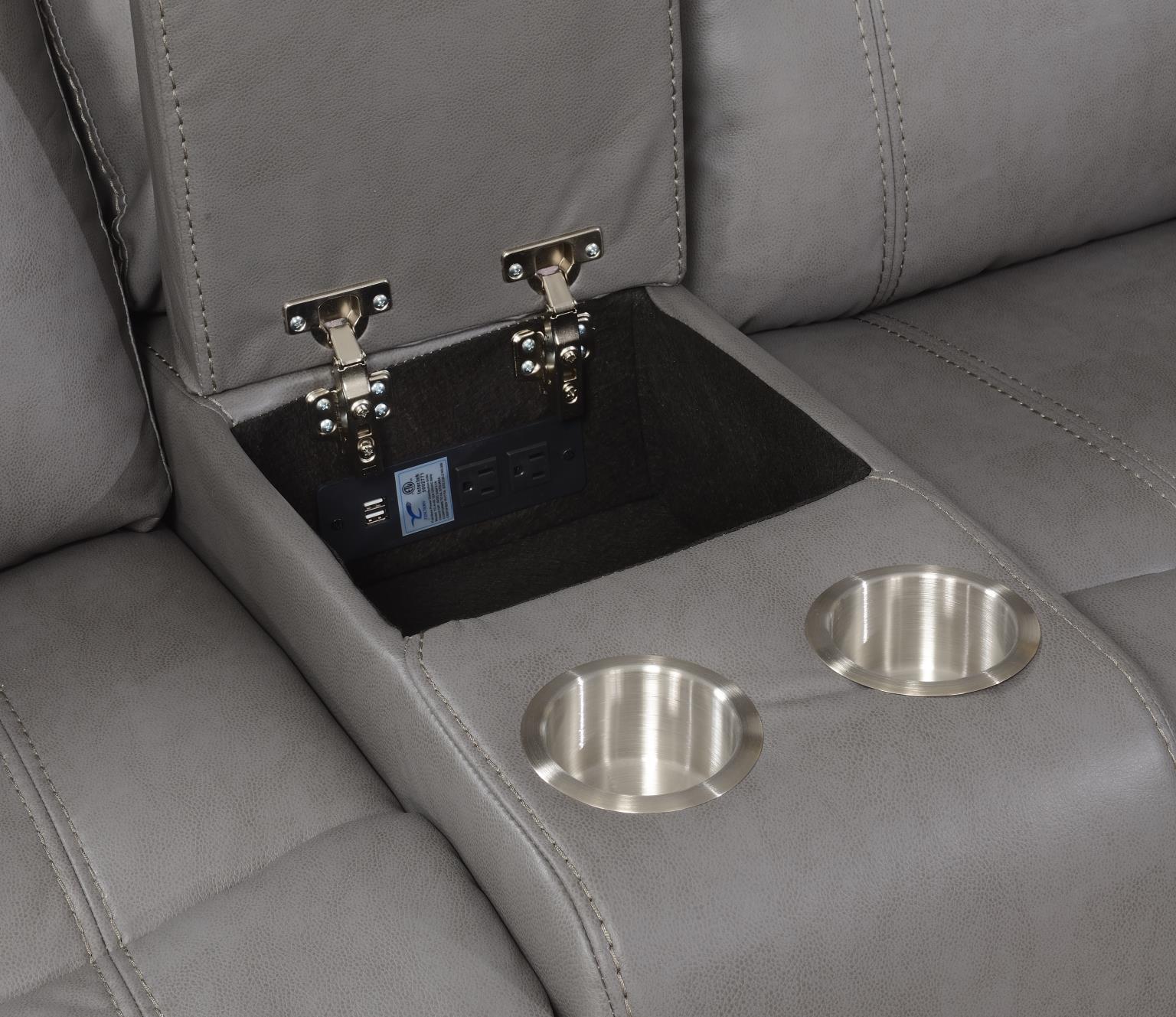 U106 - Motion Loveseat - Gray