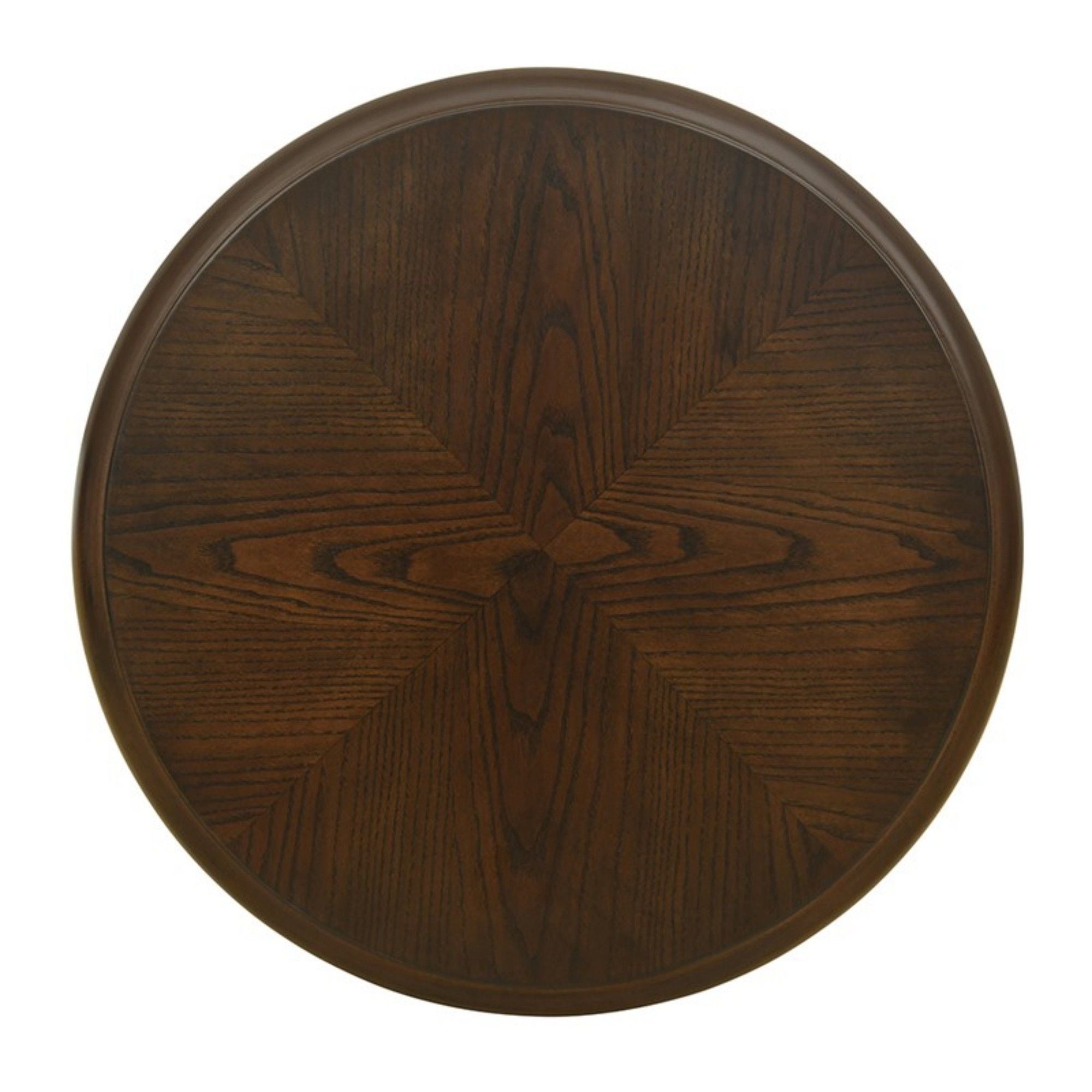 Philippe - Round End Table With Shelf - Brown