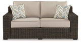 Coastline Bay - Brown - Loveseat W/Cushion