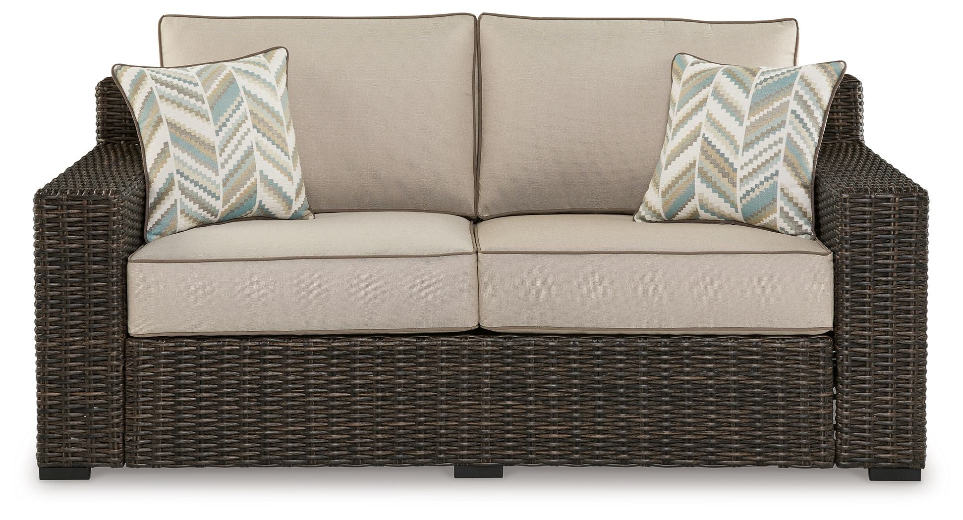 Signature Design by Ashley® Coastline Bay - Brown - Loveseat W/Cushion | Meri Furniture
