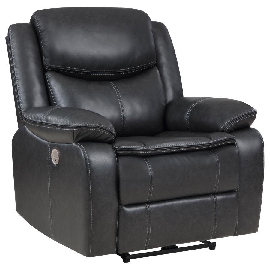 Coaster Fine Furniture Sycamore - Upholstered Power Recliner Chair | Meri Furniture