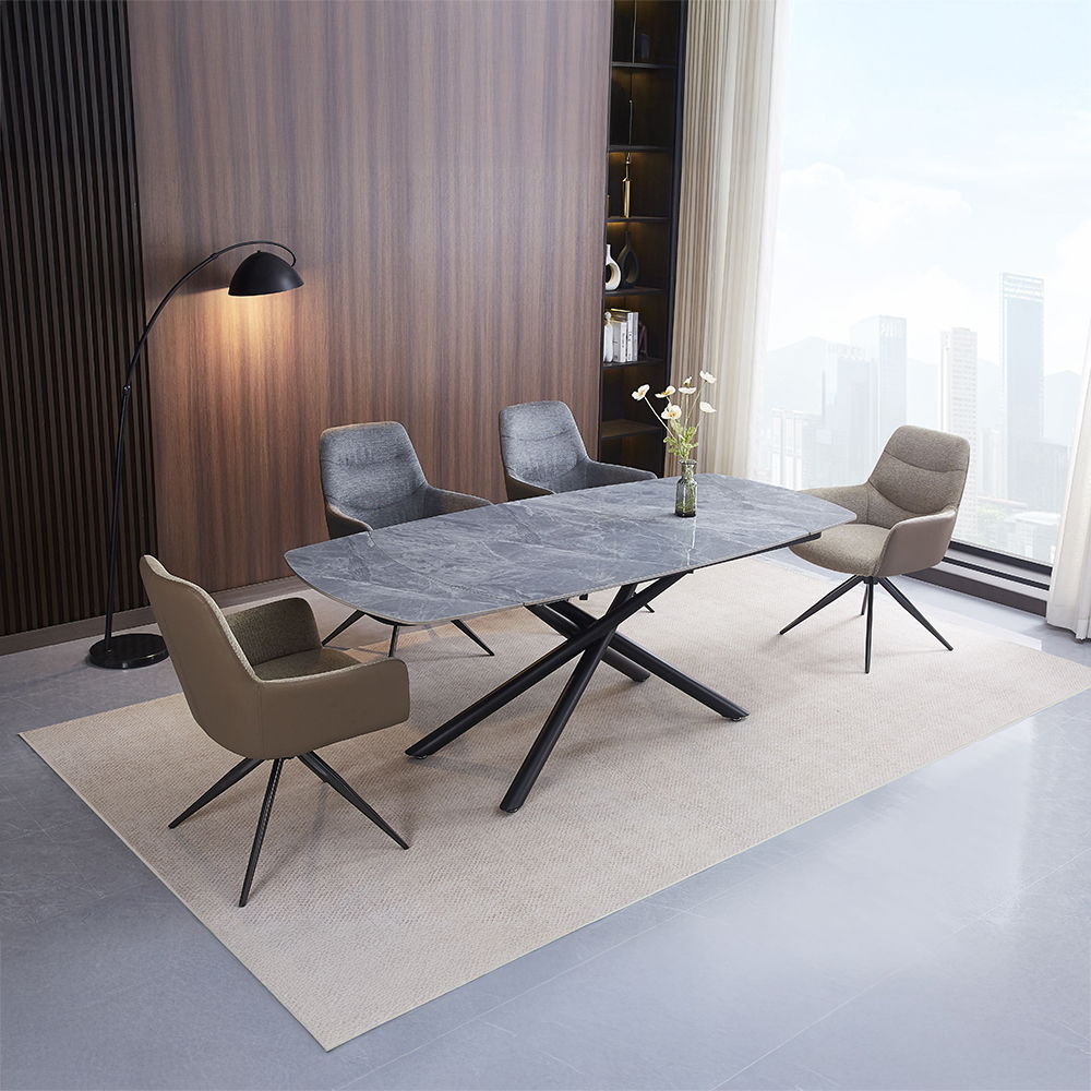 Hester - Arm Chair Set of 2) - Gray Fabric