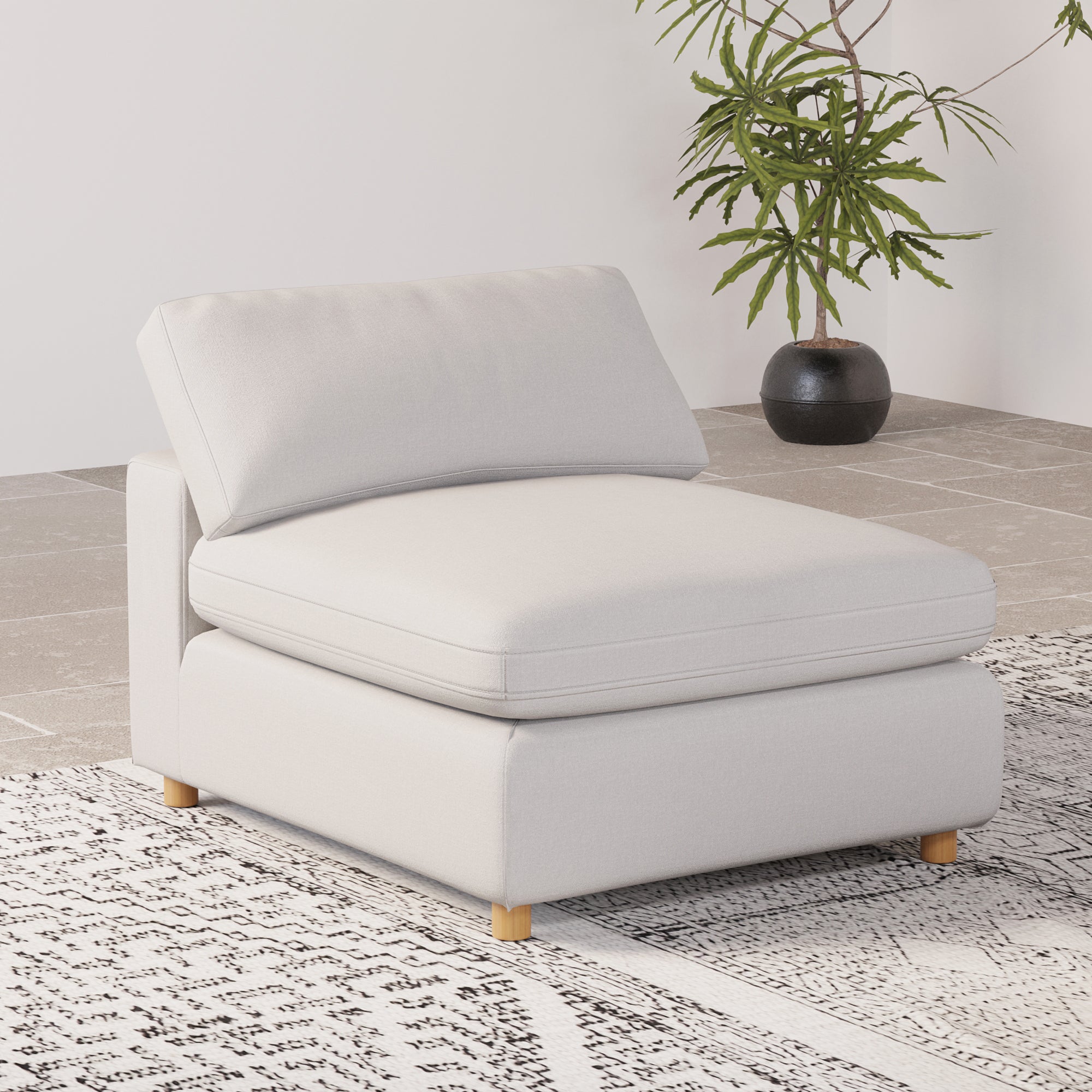 Modular Sofa - Versatile DIY Set with Linen, Viscose, and Polyester Upholstery